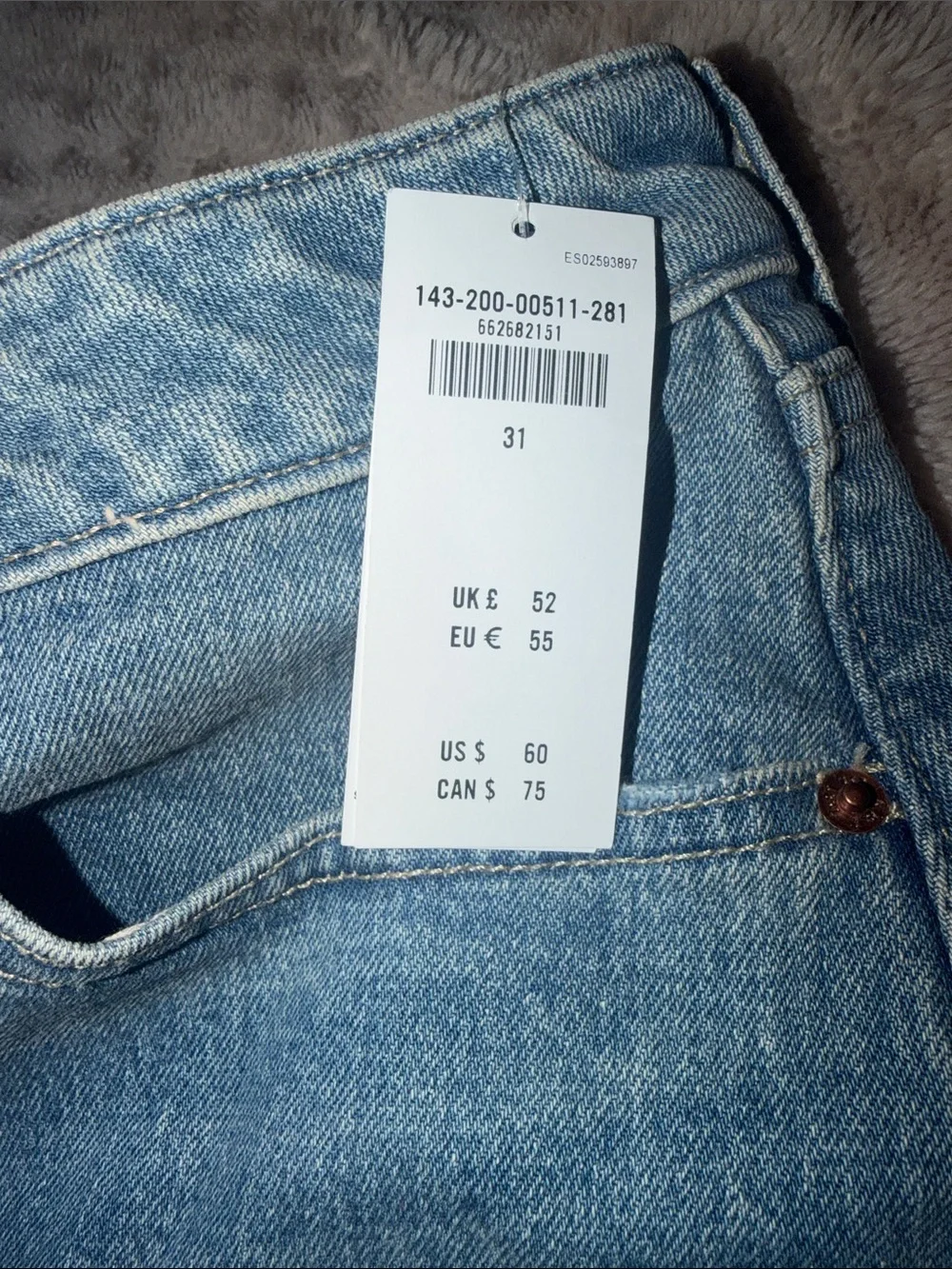Abercrombie Denim Curve Love Mini Skirt - Blue